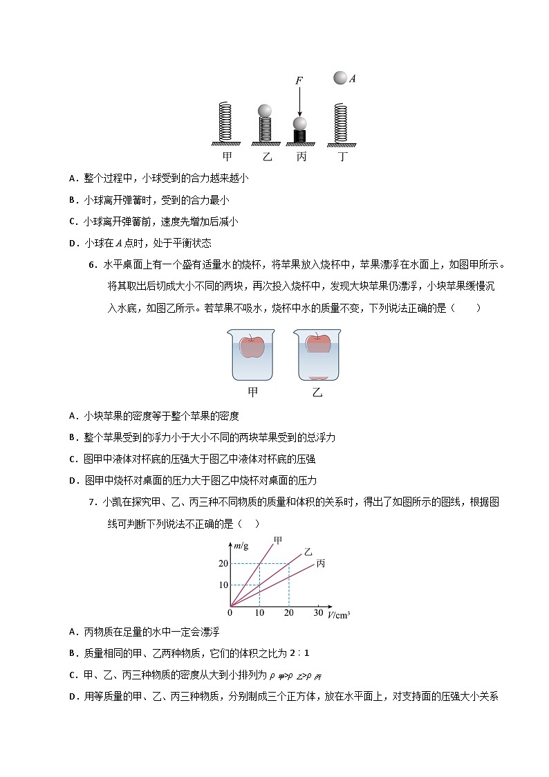 人教版2025年八年级下册物理期中考试模拟测试卷第3页