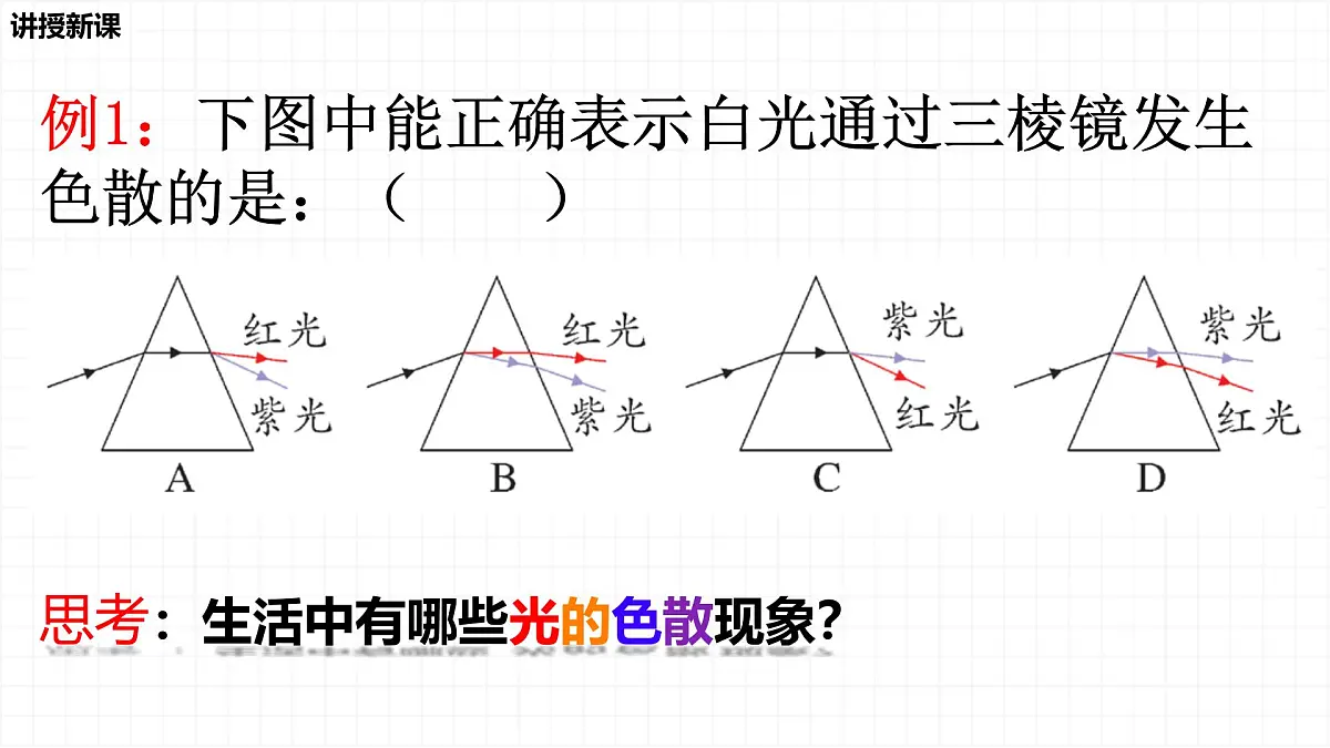 人教版物理(2024)八年级上册 4.5 光的色散 课件第8页