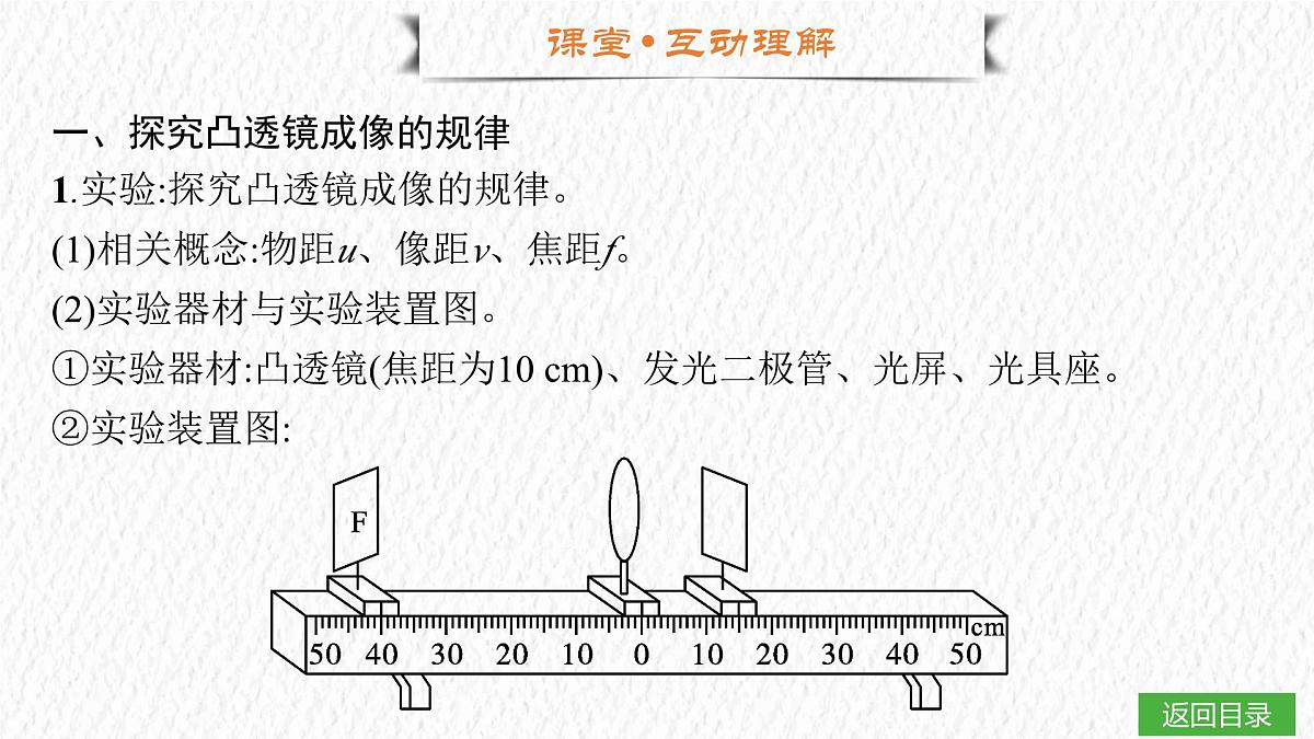 人教版物理(2024)八年级上册 5.3 凸透镜成像的规律 课件 初中第6页