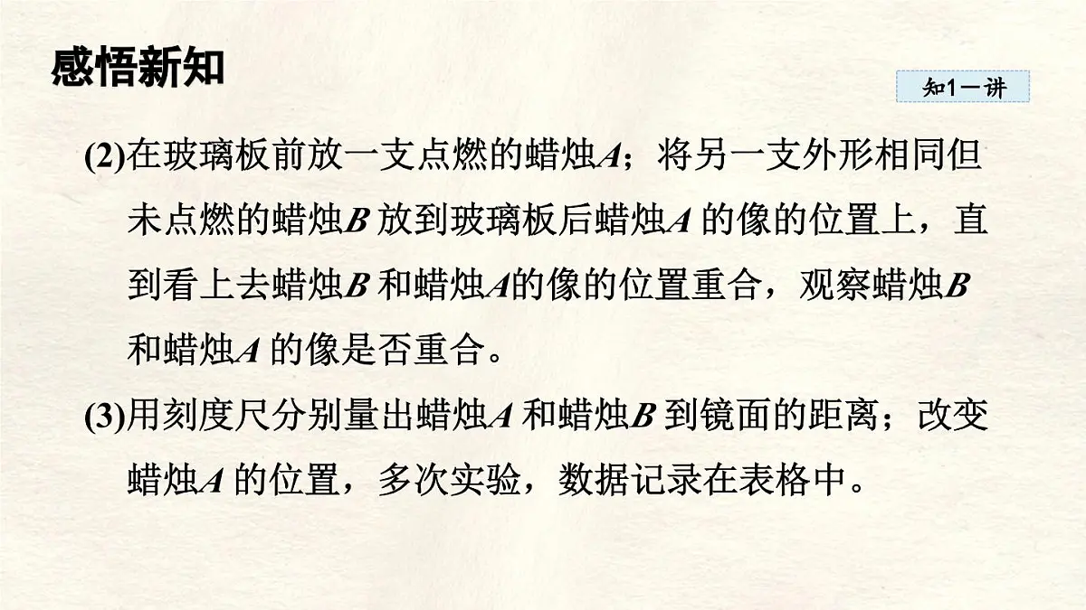 人教版物理(2024)八年级上册 4.3 平面镜成像 课件 初中第3页