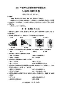 2025年达州市经开区春季八年级期末考试物理（无答案）