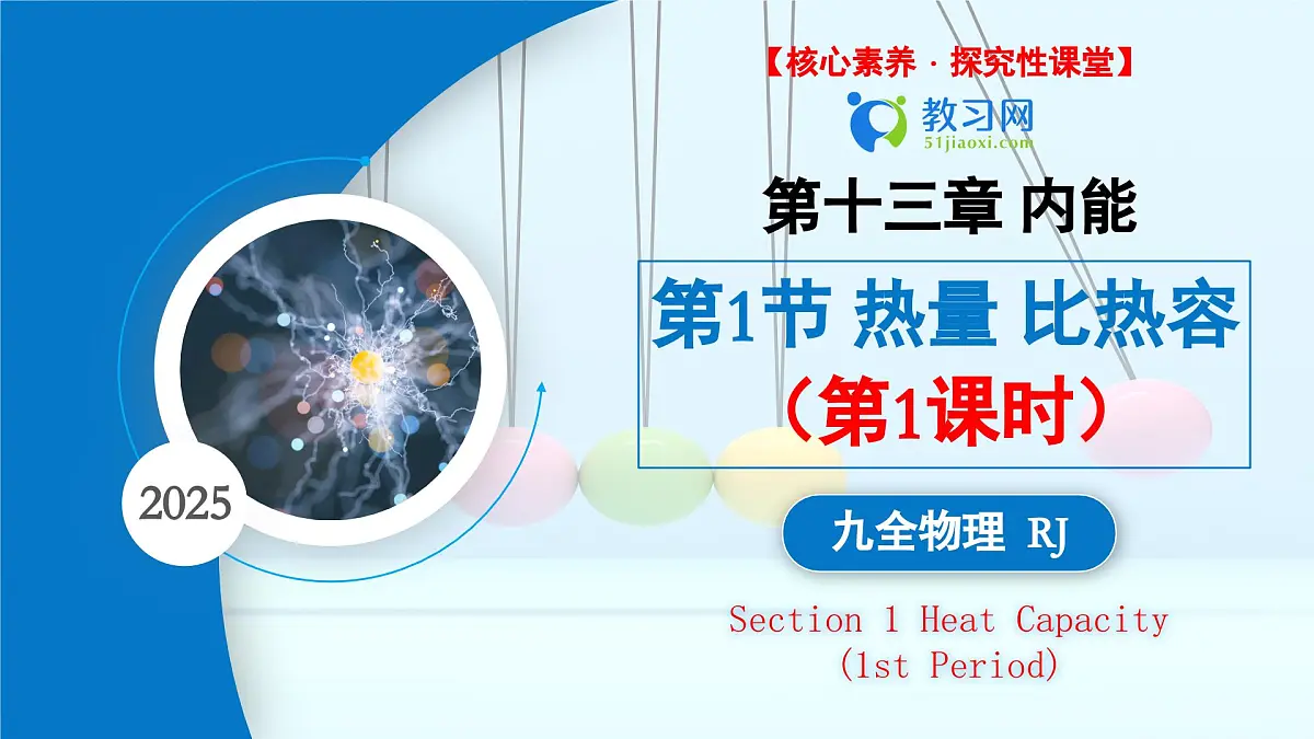【核心素养·探究性课堂】 第一节 热量比热容 (第一课时) 探究课件第1页