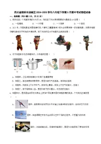 四川省绵阳市涪城区2024-2025学年八年级下学期5月期中考试物理试卷