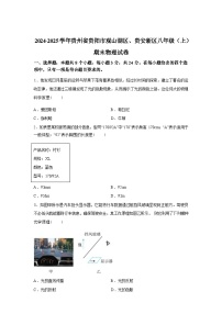 贵州省贵阳市观山湖区、贵安新区2024_2025学年八年级上册期末考试物理试卷[有解析]