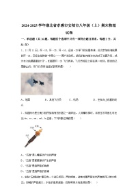 湖北省孝感市安陆市2024_2025学年八年级上册期末考试物理试卷[有解析]