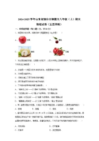 山东省烟台市栖霞市2024_2025学年八年级上册期末物理试卷[有解析]
