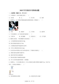 2025届吉林省中考物理试卷[附解析]