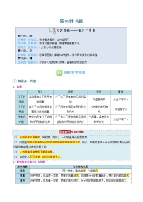 第03讲 内能（2知识点+5考点）--【暑假自学课】2025年新九年级物理暑假提升精品讲义（人教版·2024）（原卷版+解析版）