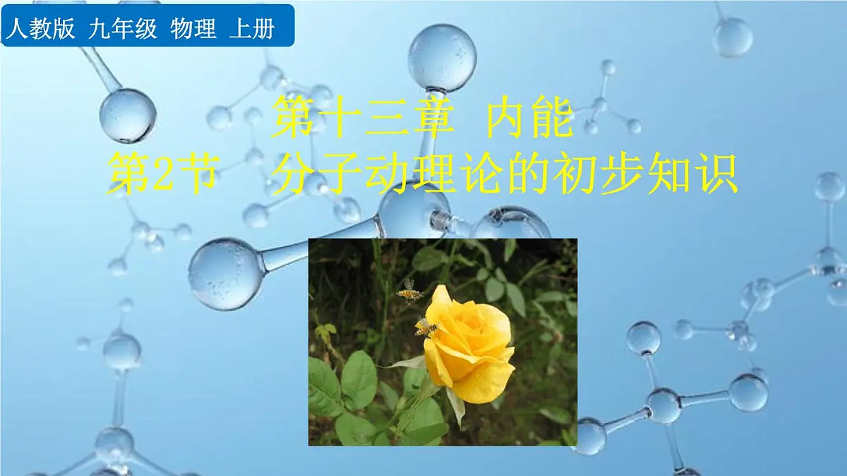 人教版物理九年级全一册13.2 分子动理论的初步知识(课件)第1页