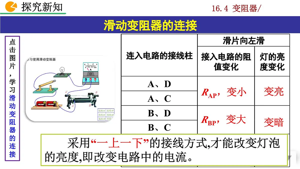 人教版物理九年级全一册16.4 变阻器(课件)第8页