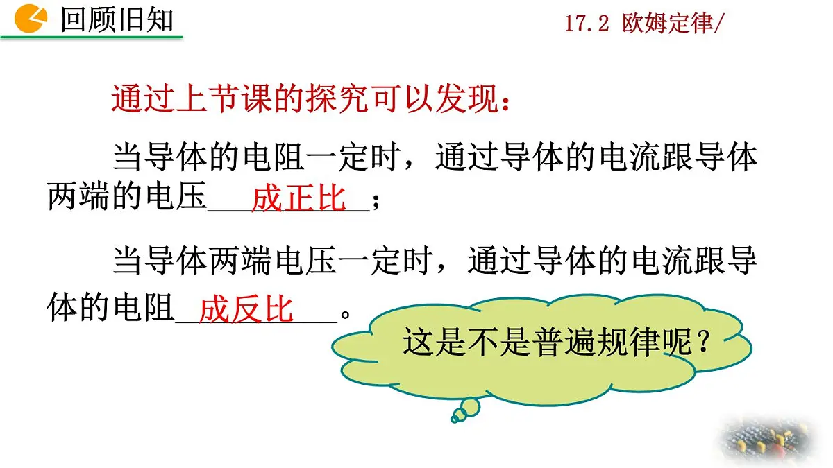 人教版物理九年级全一册17.2 欧姆定律(课件)第2页