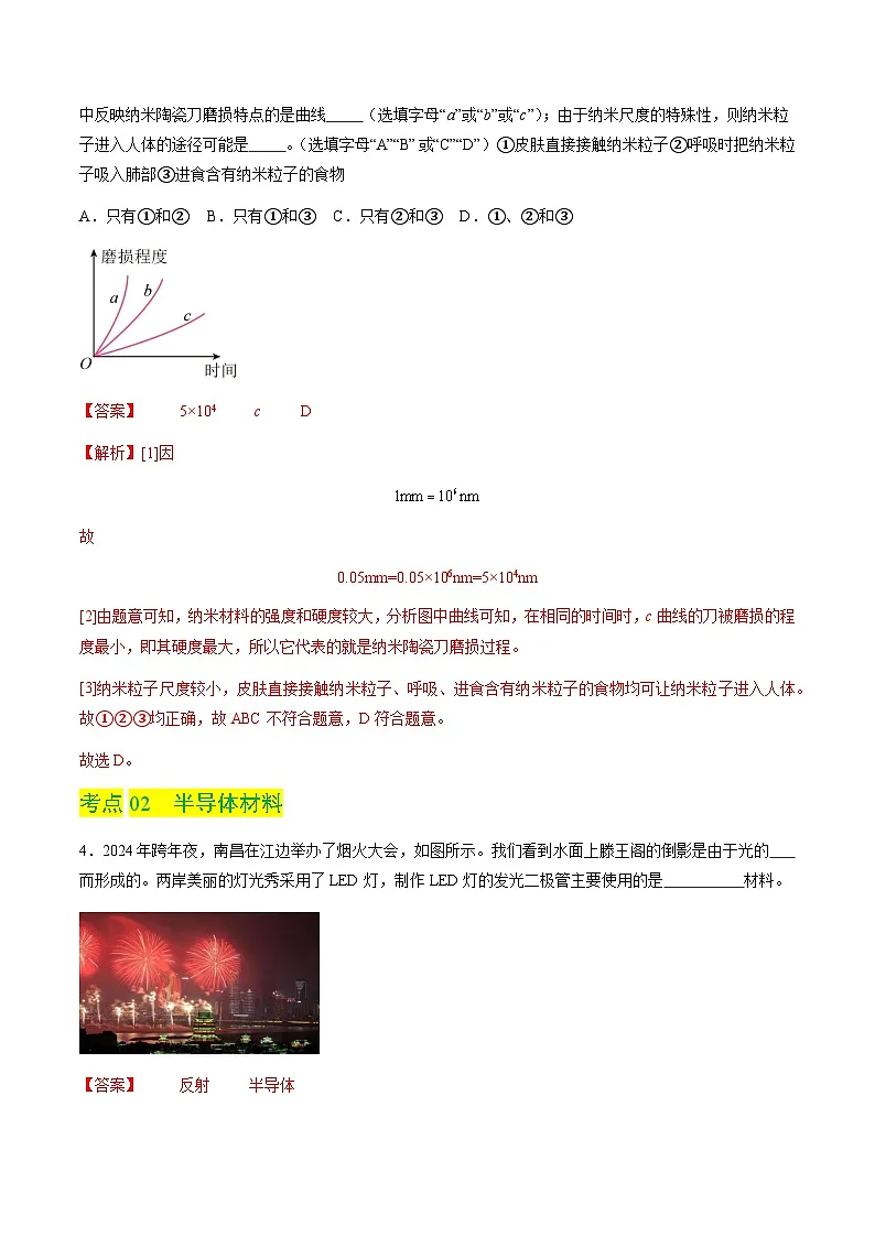 5.5 新材料及其应用(分层练习)(解析版)第2页