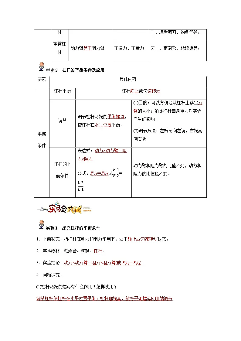 专题13 :杠杆(解析版)-备战2024年中考物理精选考点专练(知识清单+基础+拔高)第2页