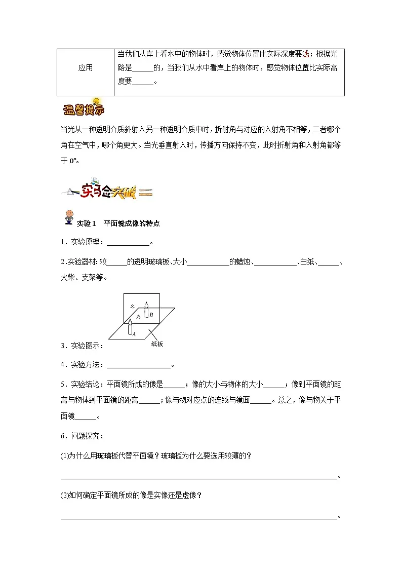 专题02: 光现象(原卷版)-备战2024年中考物理精选考点专练(知识清单+基础+拔高)第3页