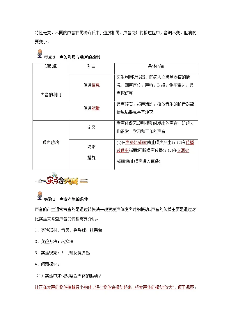 专题01: 声现象(解析版)-备战2024年中考物理精选考点专练(知识清单+基础+拔高)第2页
