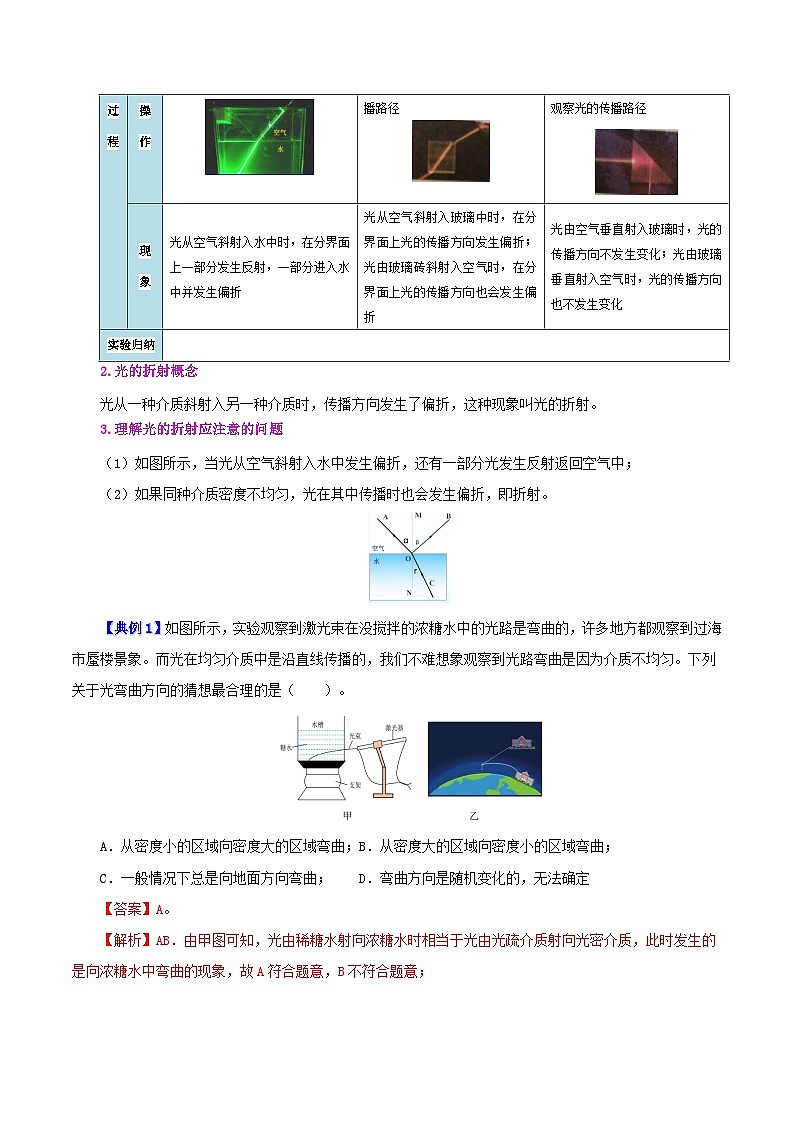 課時(shí)4.4  光的折射（解析版）第2頁(yè)