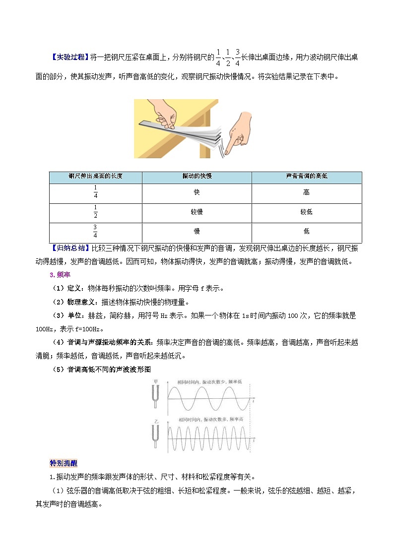 課時(shí)2.2  聲音的特性（原卷版）第2頁(yè)