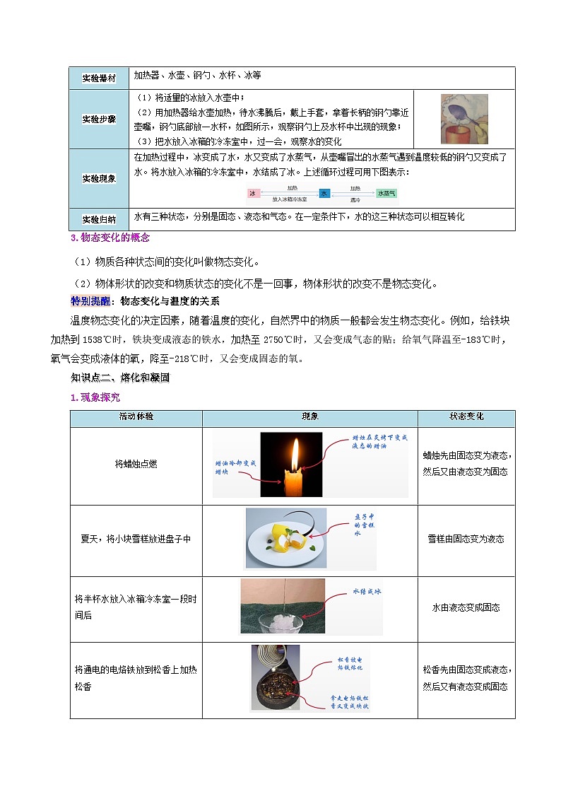 課時(shí)3.2  熔化和凝固（原卷版）第2頁(yè)