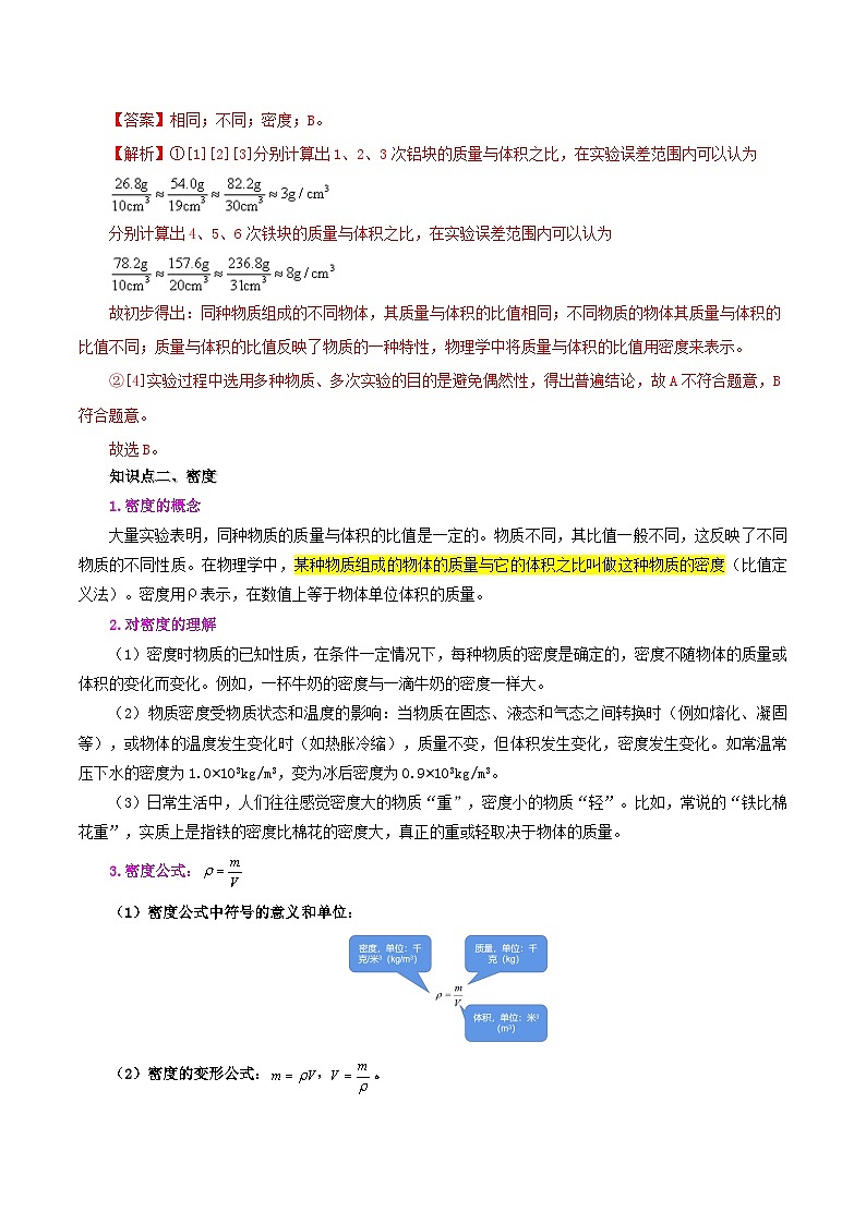 課時(shí)6.2  密度（解析版）第3頁(yè)