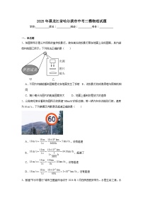 2025年黑龙江省哈尔滨市中考三模物理试题(附答案解析)