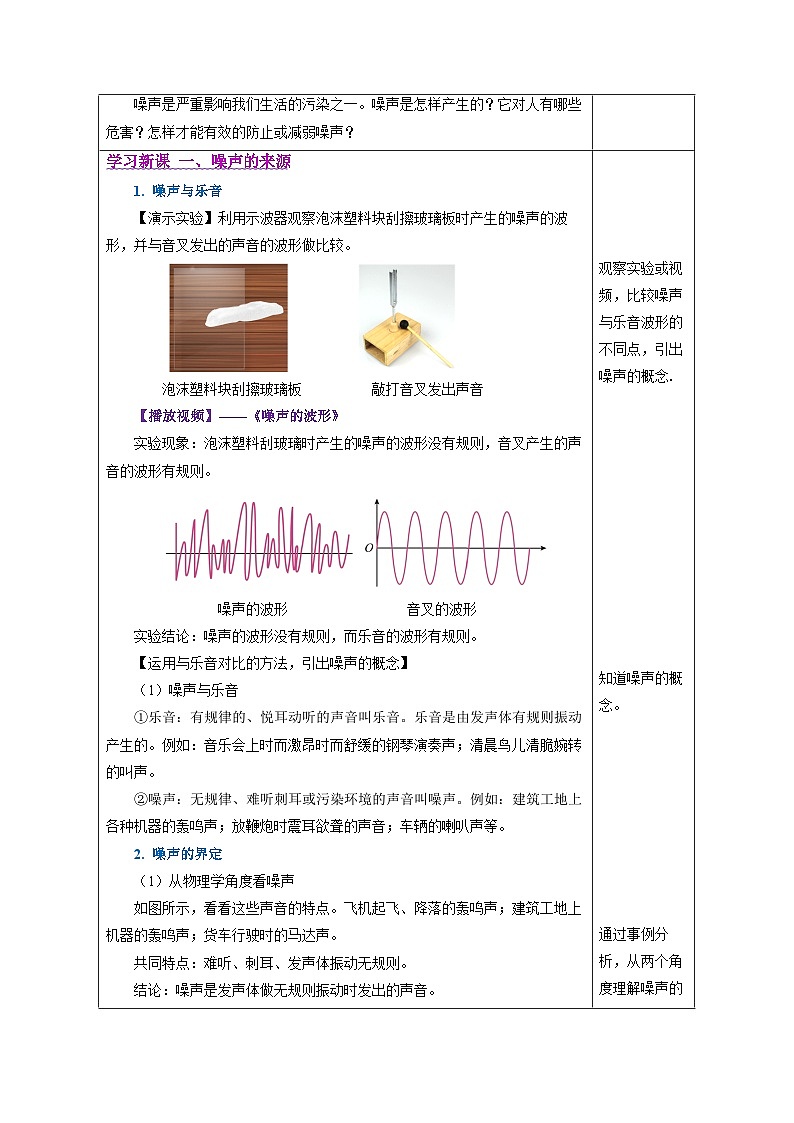 人教版（2024）物理八上2.4 《噪聲的危害和控制》（教學(xué)設(shè)計）第2頁