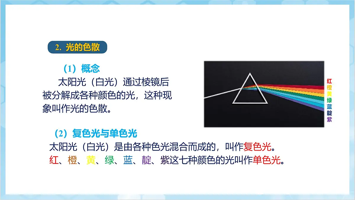 人教版(2024)物理八上4.5 《光的色散》(教学课件)第8页