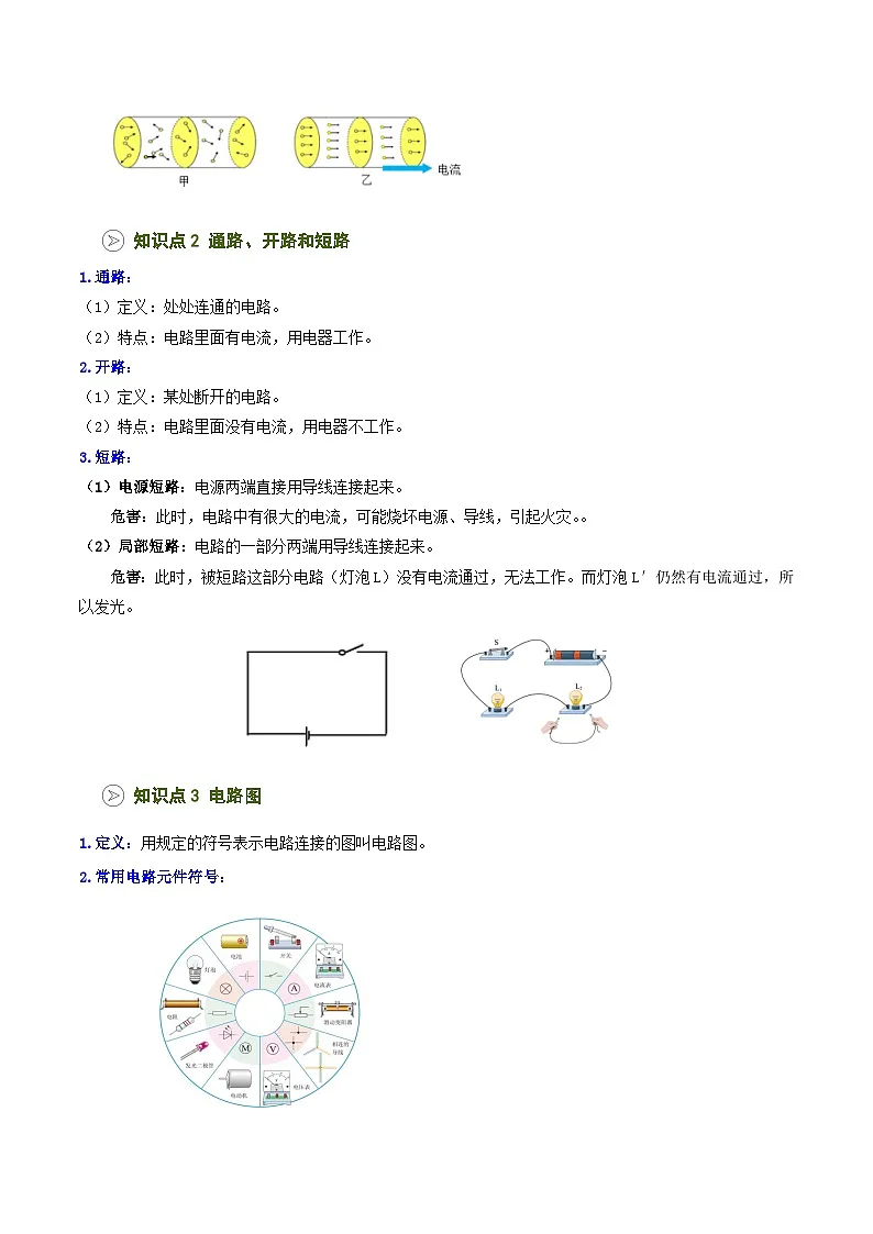 2025年秋沪科版九年级物理上册预习资料 第18讲 让电灯发光(预习)第2页