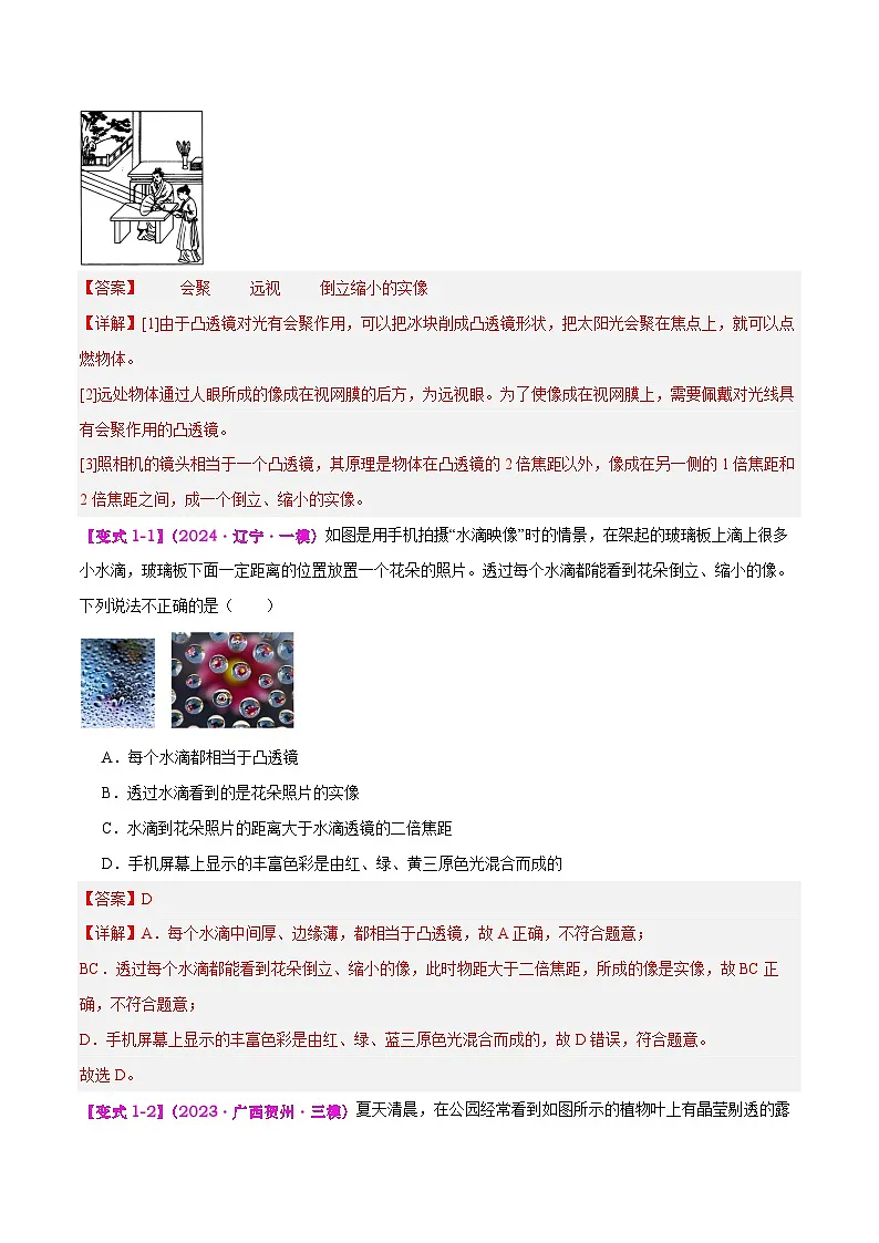 专题03 透镜及其应用(解析版)第2页