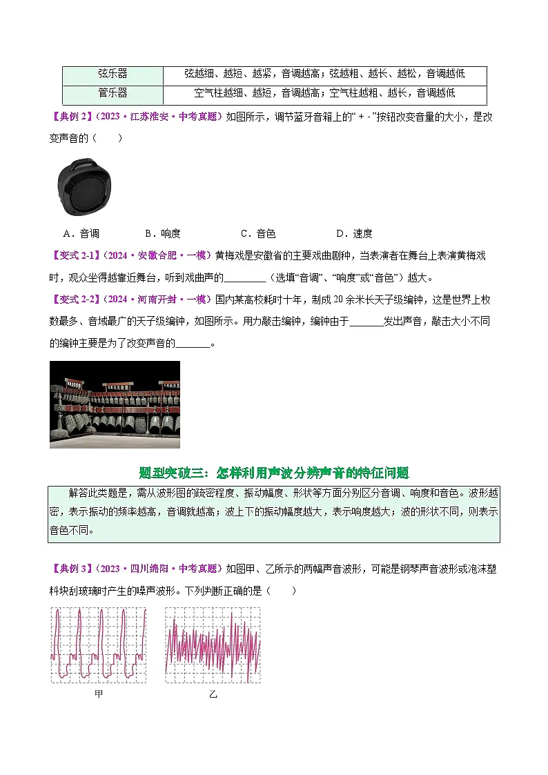 专题01 声现象(原卷版)第3页