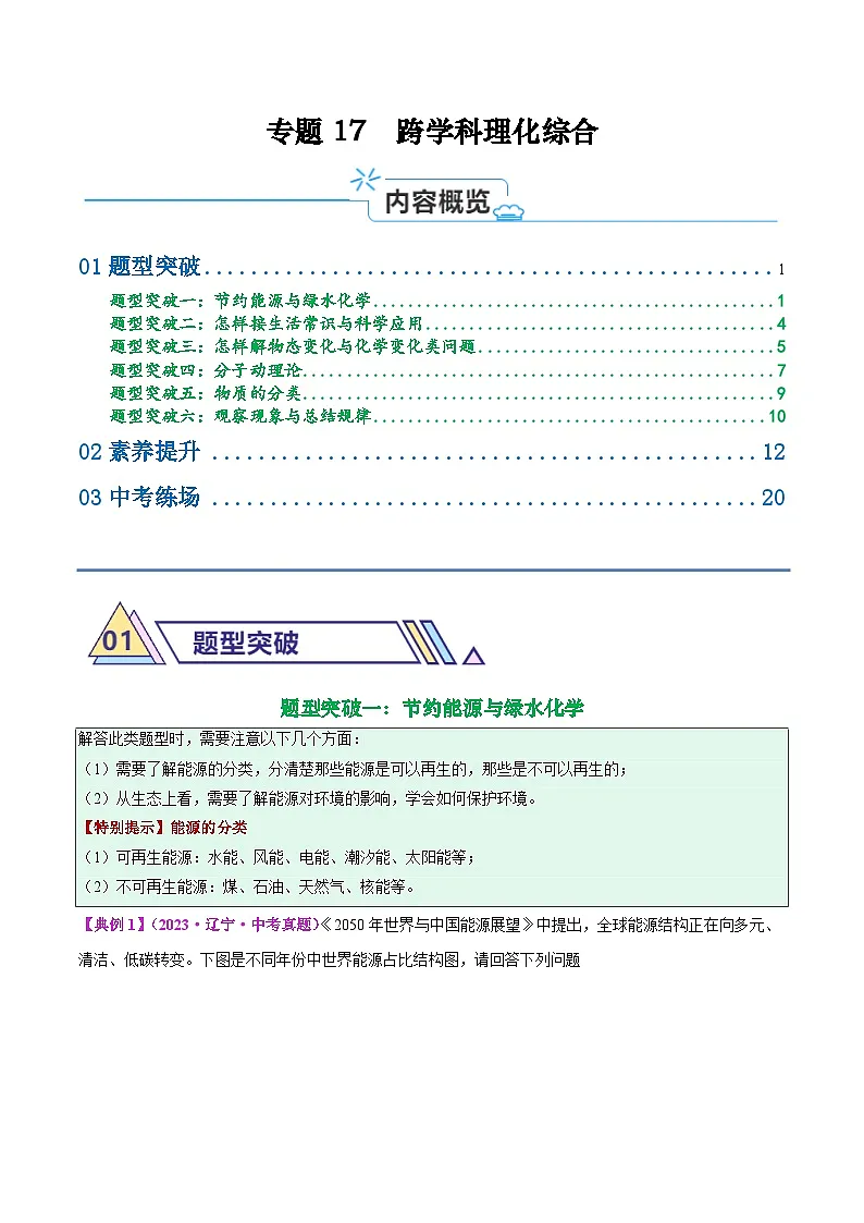 专题21 跨学科理化综合(解析版)第1页