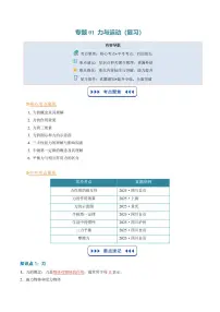 专题01 力与运动(复习)-2025年初中九年级物理（人教版2024）暑假讲义（原卷版+解析版）