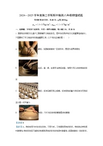 山东省济宁市邹城市2024—2025学年八年级下学期期中真题检测物理试卷（解析版）
