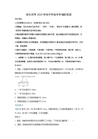 黑龙江省哈尔滨市2024-2025学年九年级下学期5月期中物理试卷（解析版）