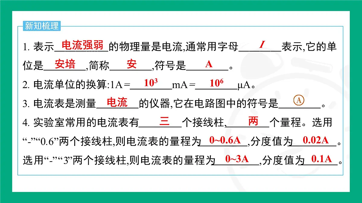 人教版物理九年级全一册15.4 电流的测量 课件 (含答案)第2页