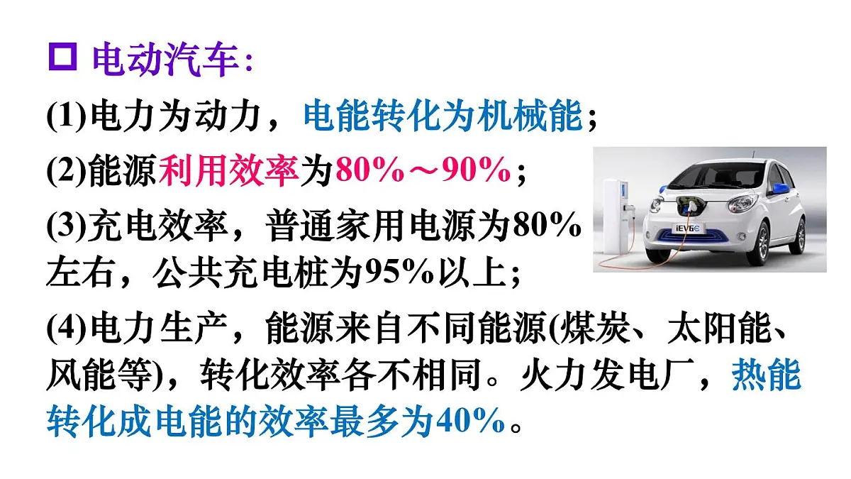 沪粤版物理九年级上册第一十二章 内能与热机 跨学科实践 燃油汽车与电动汽车的对比研究 课件第6页