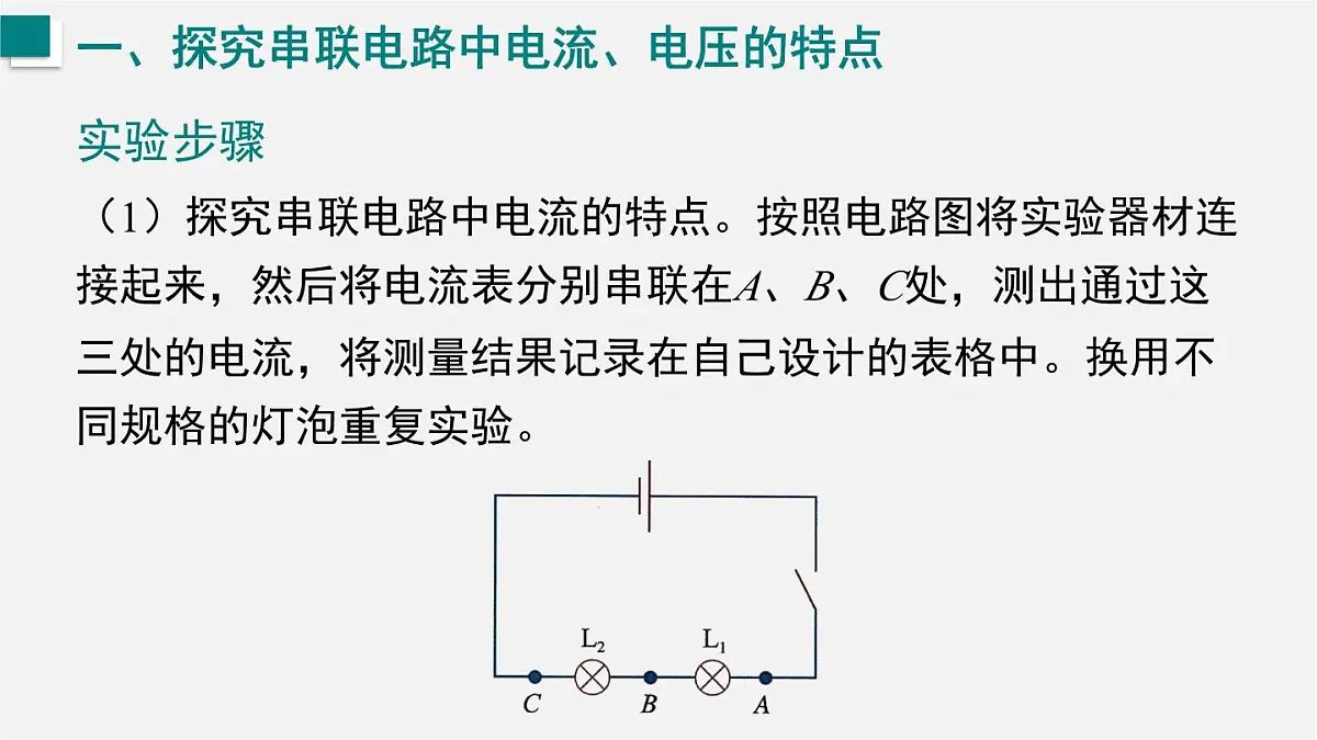 15.5 探究:串、并联电路中电流、电压的特点(课件)2025-2026学年沪科版九年级物理全册第5页