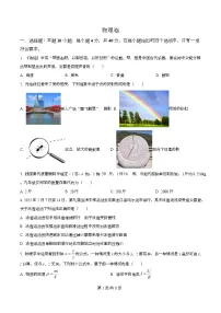 2025年黑龙江省大庆市中考物理试题（解析版）