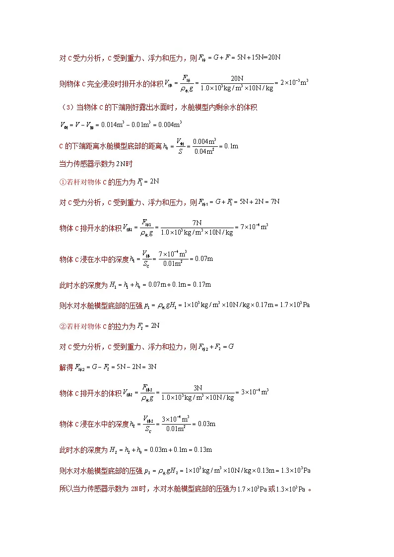 2025年中考物理真题分类汇编:专题09 浮力及其应用(全国通用)(第01期)(解析版)第2页