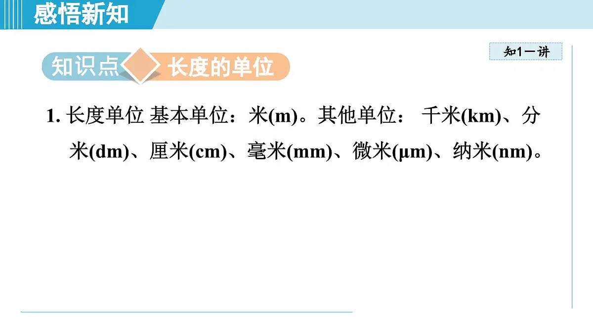 人教版八年级物理上册 1.1长度和时间的测量(第一章 机械运动 学习、上课课件)第3页