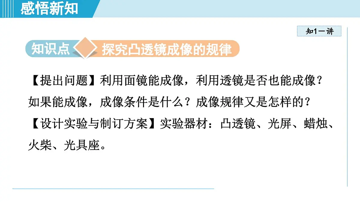 沪粤版八年级物理上册 3.6 凸透镜成像规律(第三章 光和眼睛 学习、上课课件)第3页