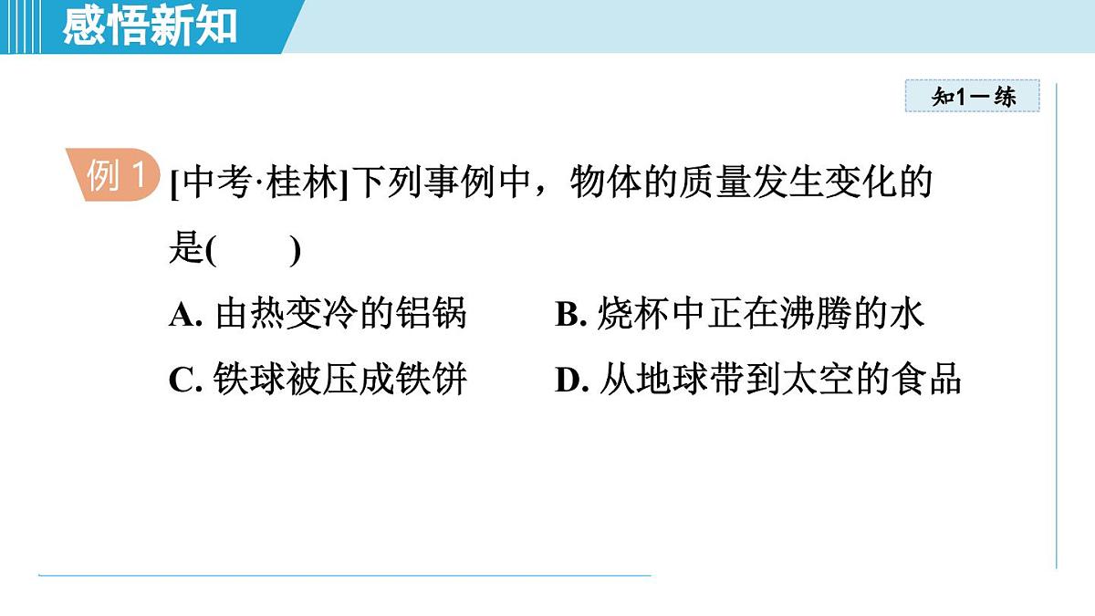 教科版八年级物理上册 6.1质 量(第6章 质量与密度 学习、上课课件)第7页