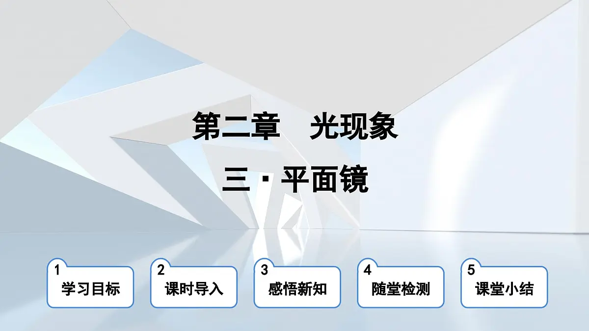 苏科版八年级物理上册 第二章 第三节 平面镜(学习、上课课件)第1页