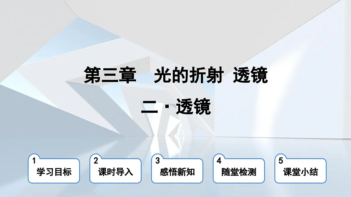 苏科版八年级物理上册 第三章 第二节 透镜(学习、上课课件)第1页