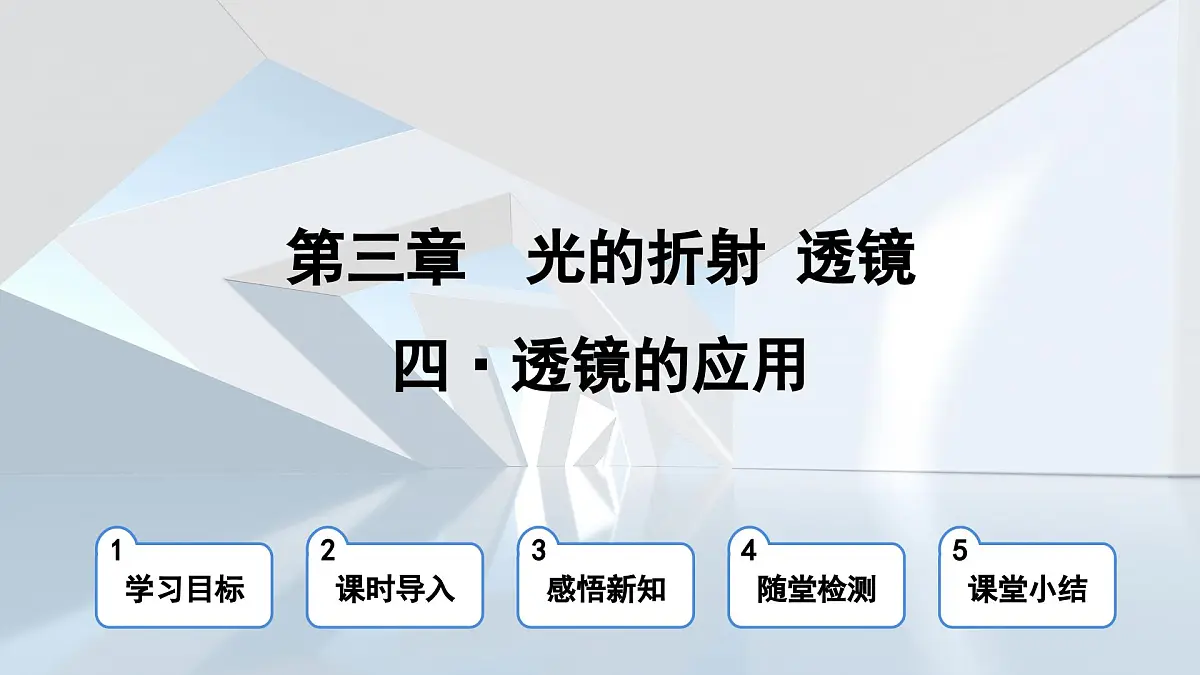 苏科版八年级物理上册 第三章 第四节 透镜的应用(学习、上课课件)第1页