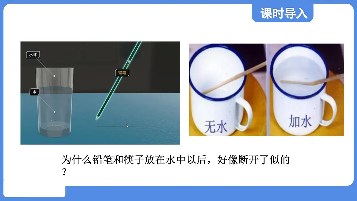 苏科版八年级物理上册 第三章 第一节 光的折射(学习、上课课件)第3页