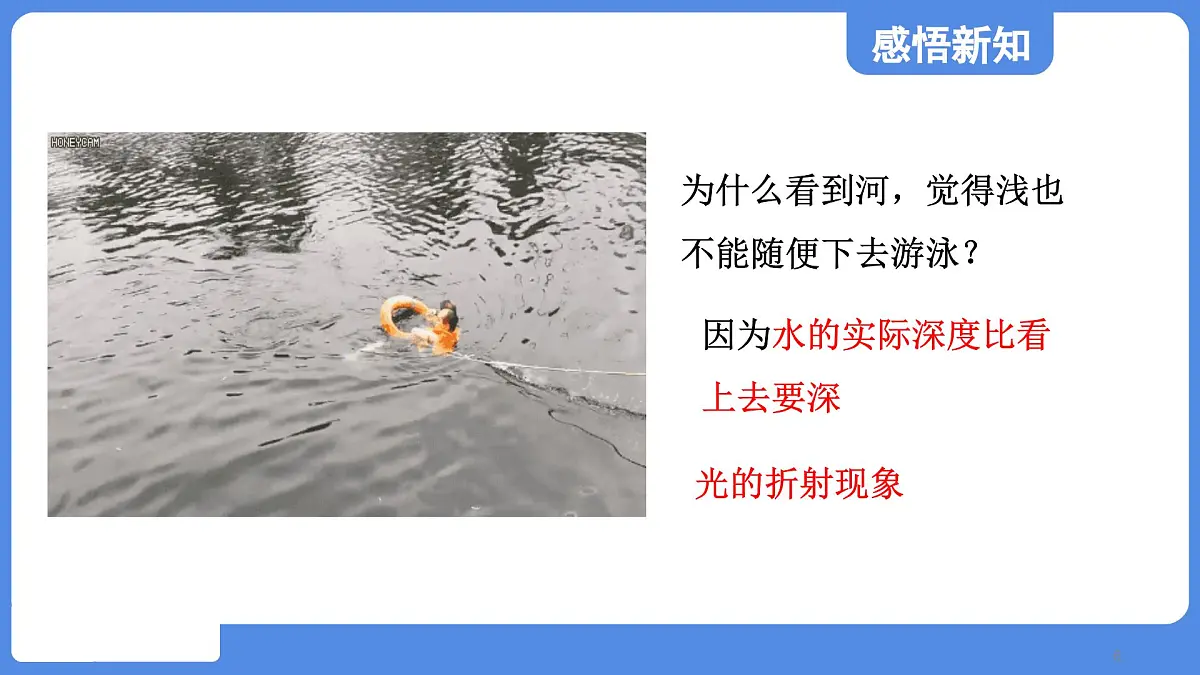苏科版八年级物理上册 第三章 第一节 光的折射(学习、上课课件)第6页