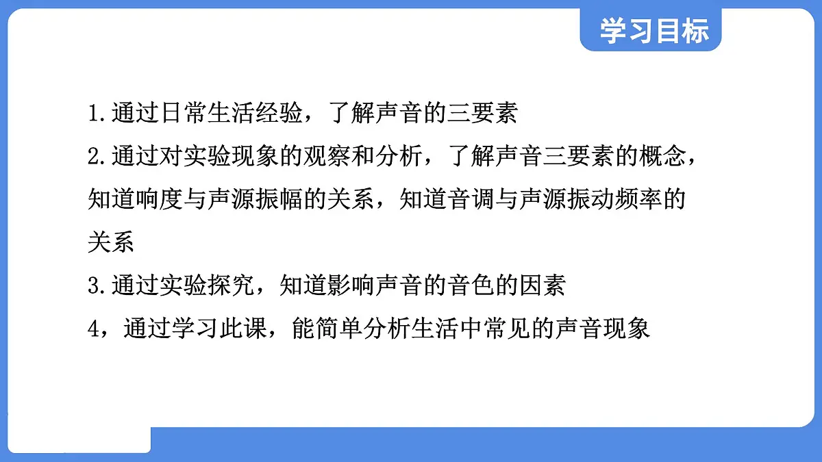 苏科版八年级物理上册 第一章 第二节 声音的特性(学习、上课课件)第2页