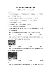 2025年湖南中考物理试题及答案