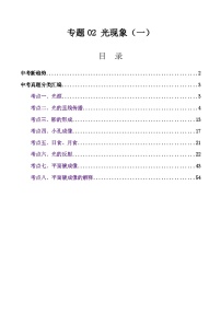 三年(2023-2025)中考物理真题分类汇编:专题02 光现象(一)(全国通用)(解析版)