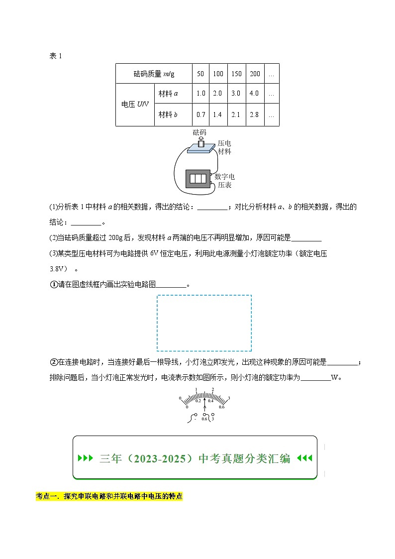三年(2023-2025)中考物理真题分类汇编:专题24 电学实验专题(原卷版)第2页